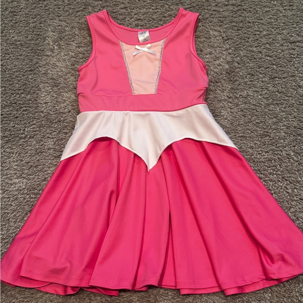 Little Adventures Girls’ Pink Sleeping Beauty Aurora twirl dress sz 6